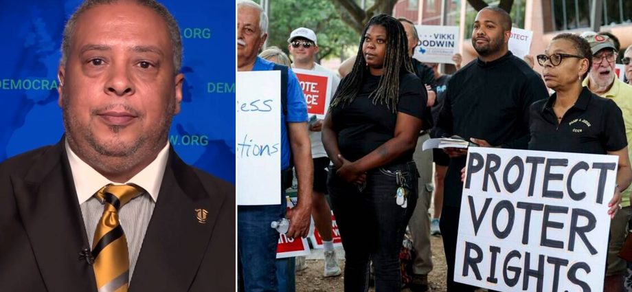 “modern-day-poll-tax”:-dem.-texas-commissioner-slams-gop-vote-to-close-92-polling-sites