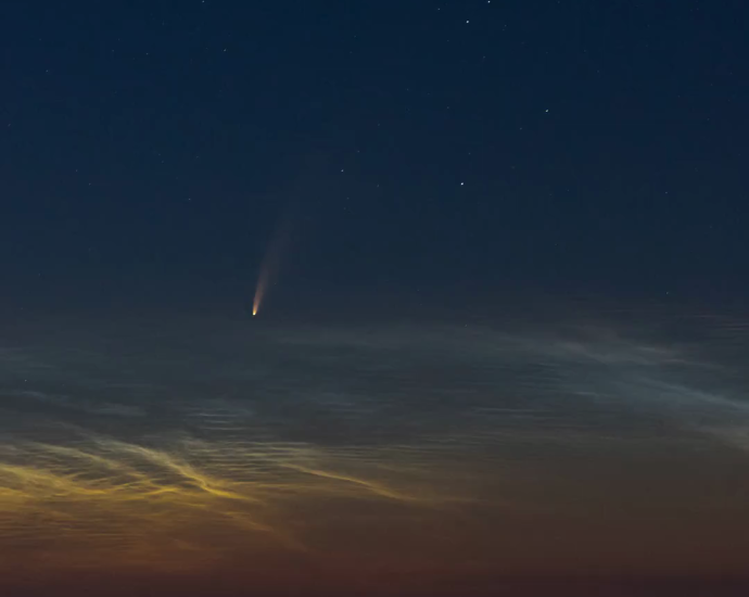 apod:-2026-september-13-–-comet-neowise-rising-over-the-adriatic-sea