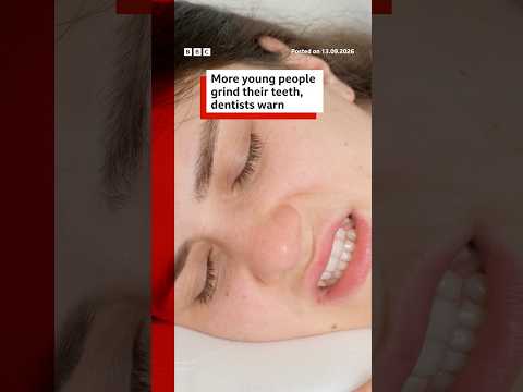 dentists-say-more-young-people-in-uk-are-grinding-their-teeth.-#dentists-#health-#bbcnews