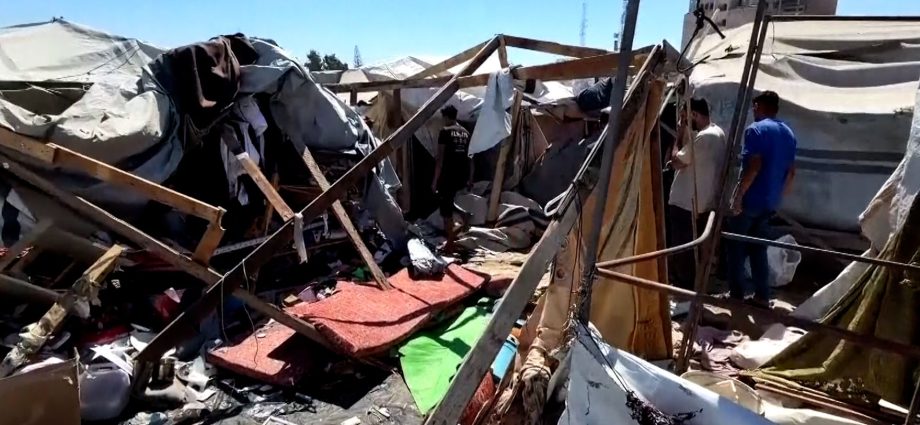 israeli-attack-targets-gaza-displacement-camp