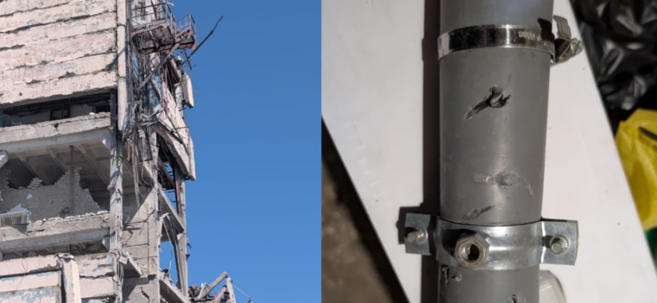 ukrainian-border-unit’s-himera-b1-relay-took-10-strikes-from-russia’s-fpv-drones-and-guided-bombs.-last-one-leveled-building-and-tower,-and-relay-kept-working