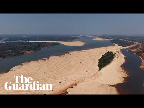 drone-footage-shows-severe-drought-hitting-river-in-brazil