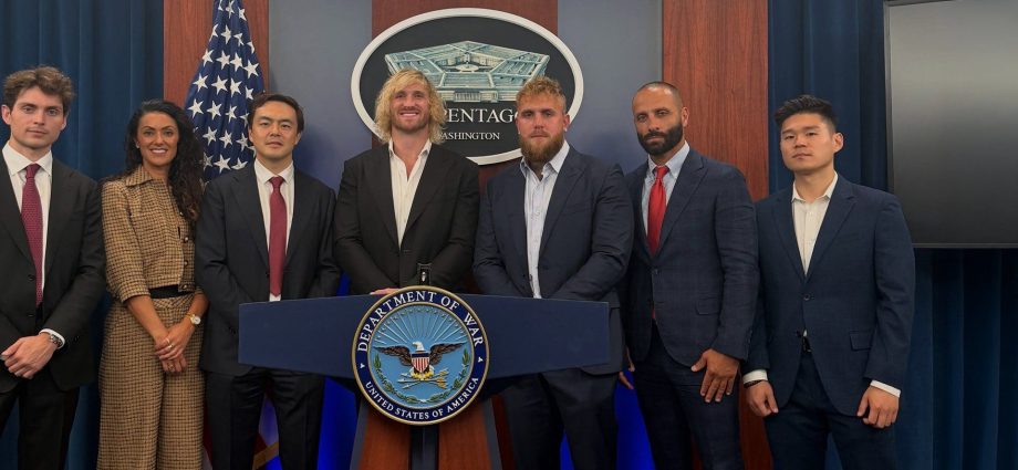 influencers-jake-and-logan-paul-visit-the-pentagon