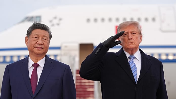 the-traitor-welcomes-xi-jinping-with-red-carpet,-military-honours-and-flyover