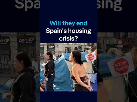 demonstrators-camp-in-madrid-square-to-protest-housing-crisis-|-dw-news