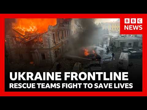 ukraine-frontline:-emergency-teams-battle-to-save-lives-in-cities-under-attack-|-bbc-news