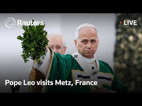 live:-pope-leo-visits-metz,-france