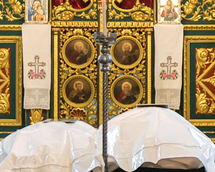 funeral-held-at-gaza-church-for-mother-and-daughter-killed-in-gaza-strike