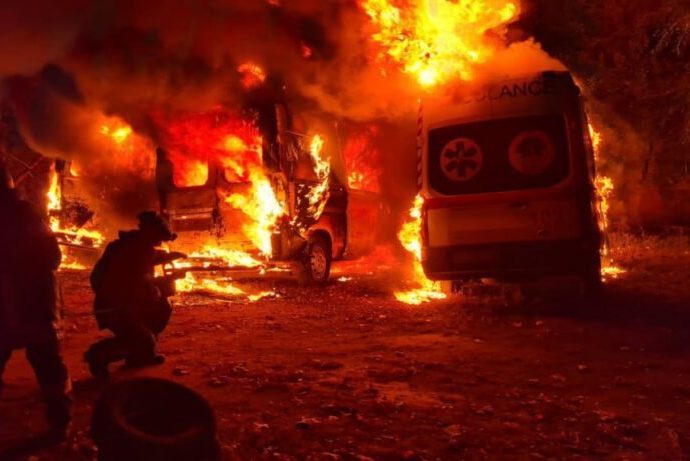 three-ambulances-hit,-a-woman-killed-at-home:-25-minutes-of-russian-drone-attacks-on-kramatorsk