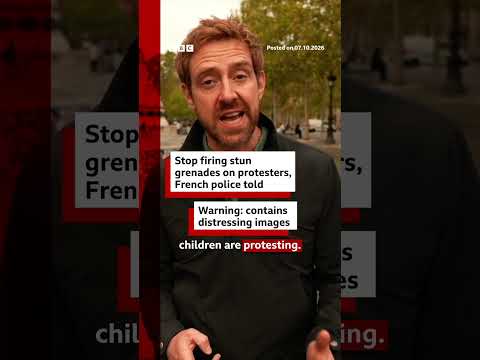 stop-firing-stun-grenades-on-protesters,-french-police-told.-#bbcnews