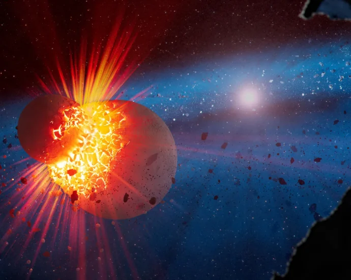 NASA’s Webb finds signs of Mars-sized worlds smashing together