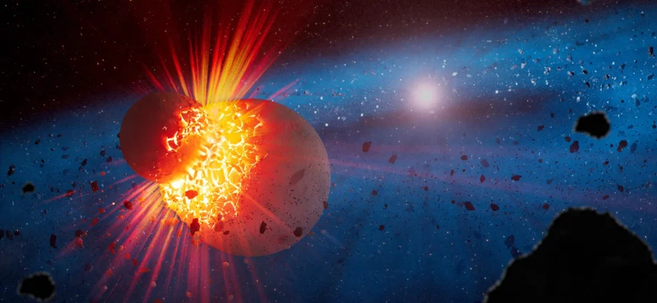 NASA’s Webb finds signs of Mars-sized worlds smashing together
