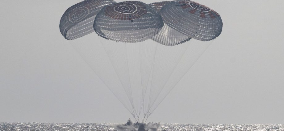 Four astronauts return to Earth after eight months in space