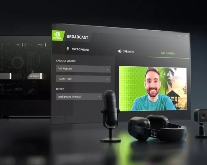 Nvidia Broadcast 2.3 adds 4K video upscaling and frame generation