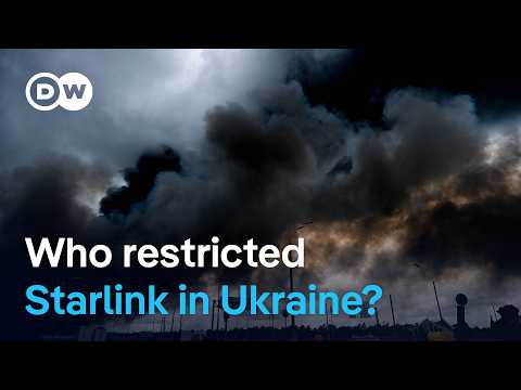 starlink-returns-as-ukraine-resumes-strikes-on-russian-oil-|-dw-news