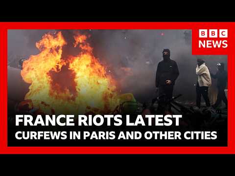 police-order-curfews-in-cities-across-france-after-days-of-riots-and-looting-|-bbc-news