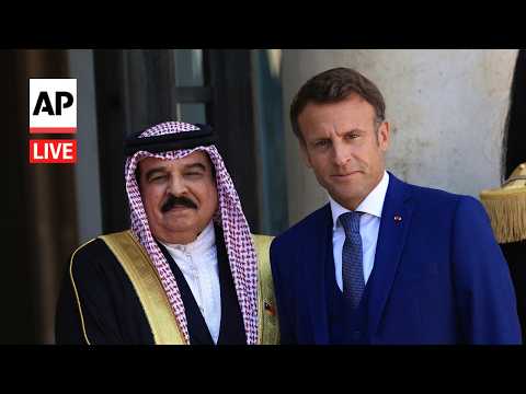 live:-king-of-bahrain-meets-with-french-president-macron
