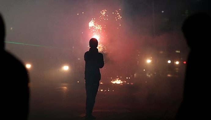 fireworks,-petrol-bombs-and-water-cannon-as-unrest-escalates-in-albania