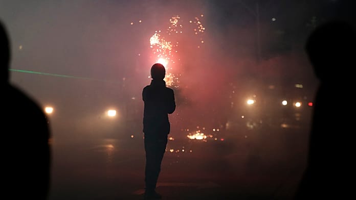 fireworks,-petrol-bombs-and-water-cannon-as-unrest-escalates-in-albania