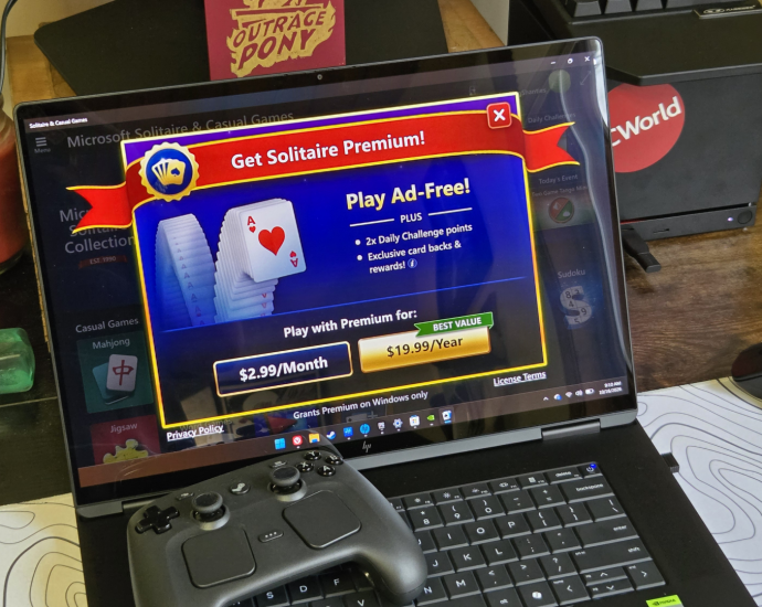 This $3,200 RTX Spark laptop still wants me to pay for ad-free Solitaire