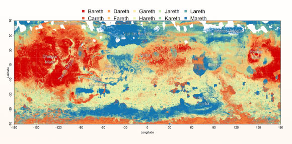 Planetary Scientists Create Classification System and Map of Martian Soils
