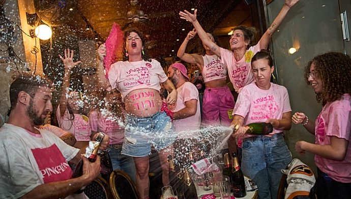 israel:-opposition-supporters-celebrate-narrow-lead-in-exit-polls
