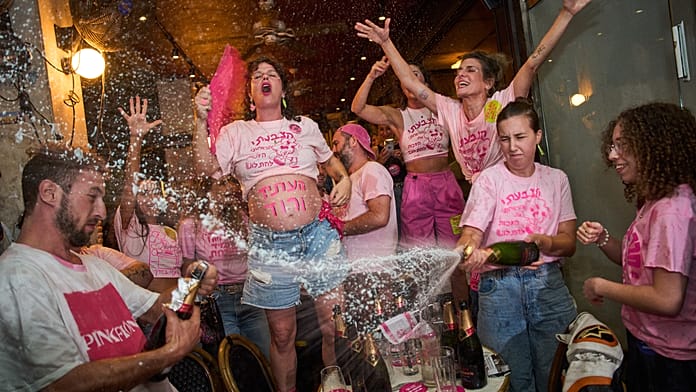 israel:-opposition-supporters-celebrate-narrow-lead-in-exit-polls