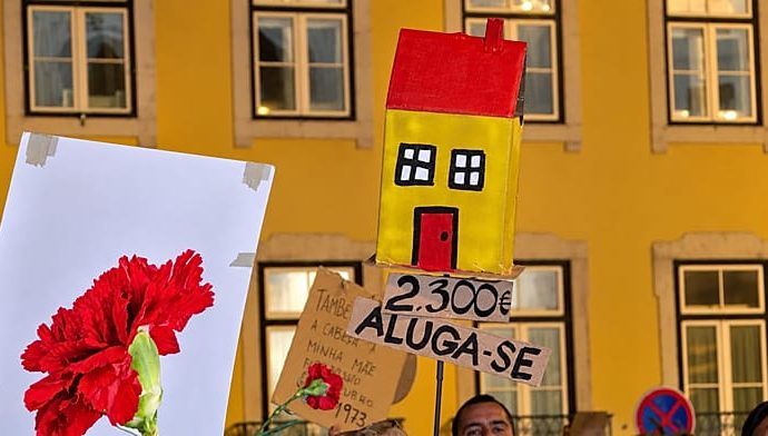 portugal:-lisbon-housing-crisis-sparks-protest-outside-parliament